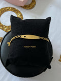 Bracelet enfant ovale coeur à graver