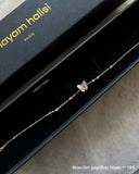 Bracelet papillon blanc
