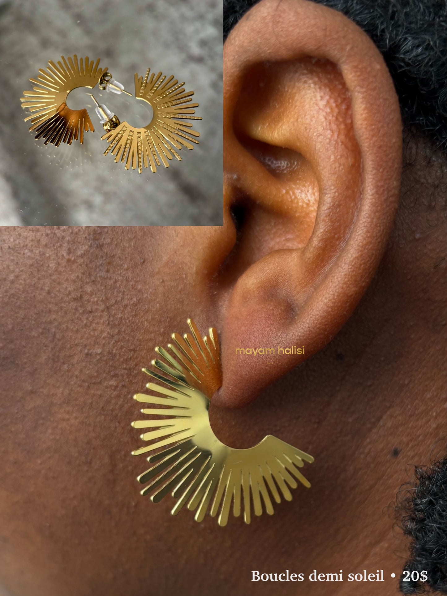 Boucles demi soleil