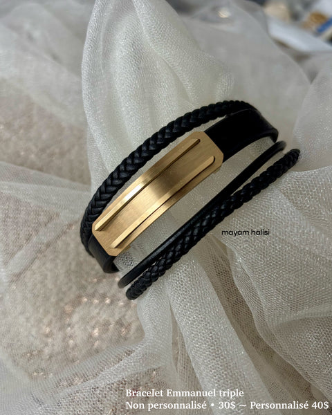 Bracelet Emmanuel triple