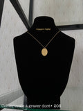 Collier ovale à graver