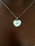 Collier coeur à graver