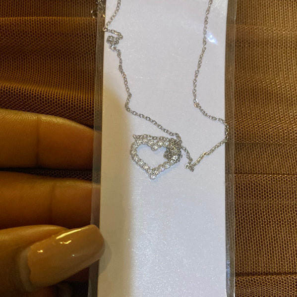 Collier Coeur argent
