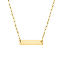 Collier tige horizontal à personnaliser