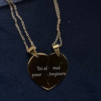 2 Colliers Coeur brisé