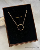 Collier cercle perlée
