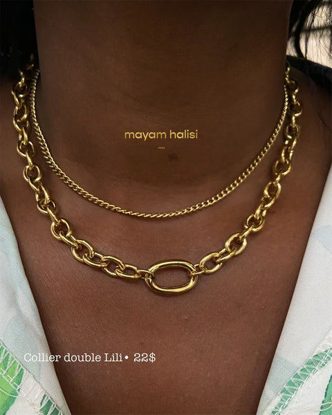 Collier double Lili