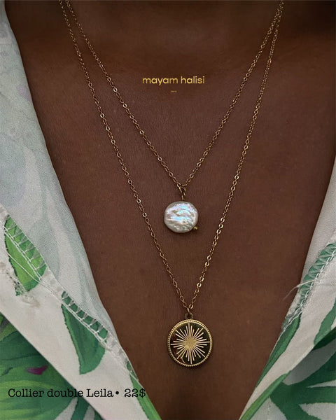 Collier double Leila