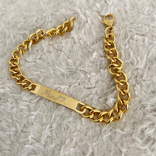 Bracelet chaînes à personnaliser